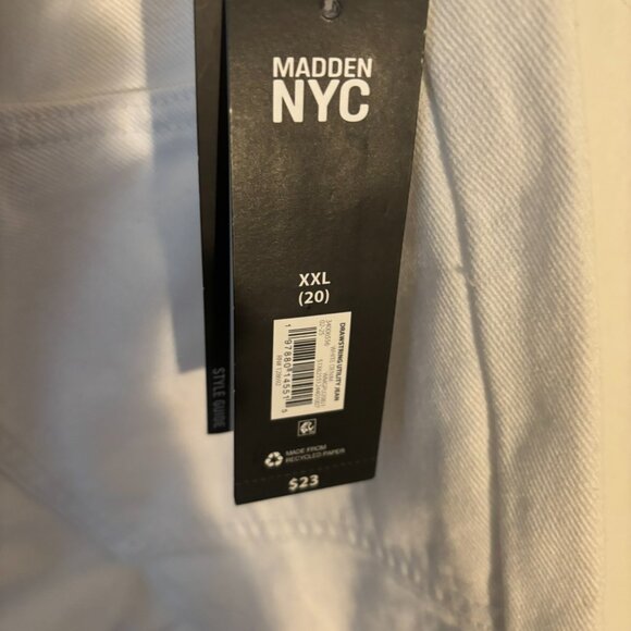 NEW Madden NYC Women's Drawstring XXL (20) Utility Jeans - Picture 5 of 11